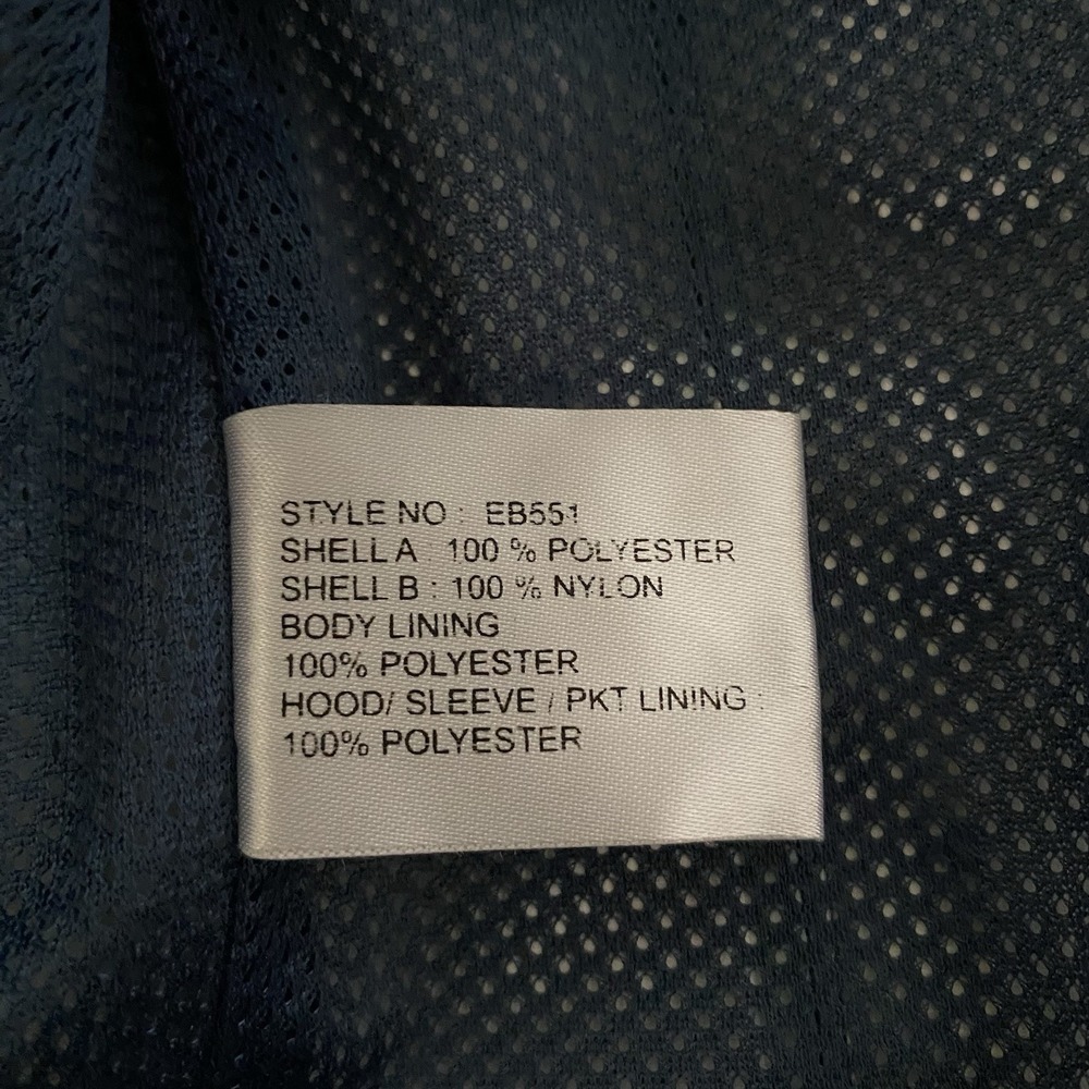 Eddie Bauer WeatherEdge Rain Jacket Womens XS Blue Hooded Waterproof Windbreaker - Picture 11 of 16